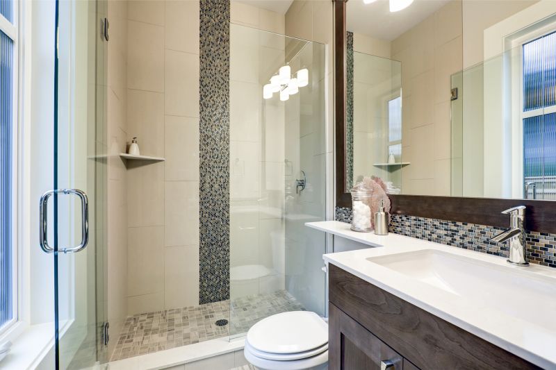 Elegant Shower with Tile Accents